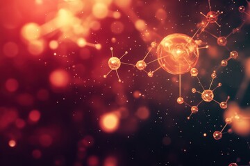 Poster - Exploring the intricate details of molecular structures under vibrant illumination