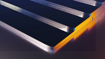 Fototapete - 3d metal grid