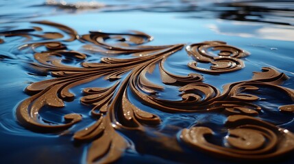 Poster - Sand Art Patterns on a Remote Beach
