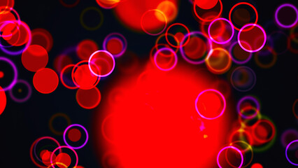 Poster - Abstract circles particles