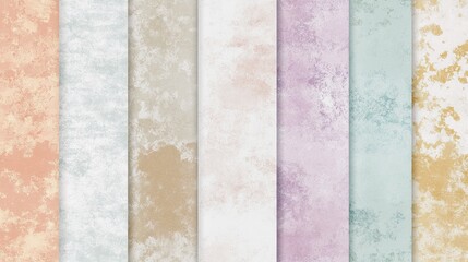 Poster - A digital paper texture with soft pastel colors and subtle patterns for an understated design.