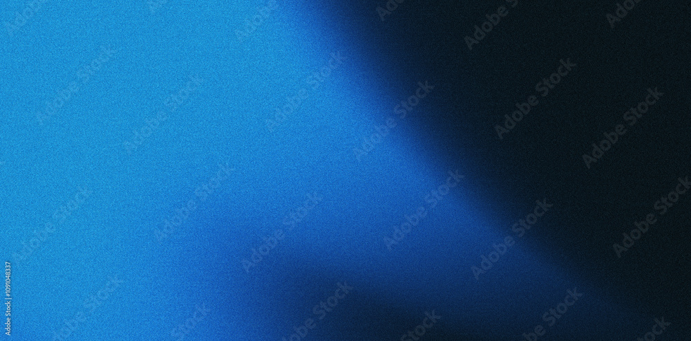 Abstract blue black grainy gradient wave background noise texture shape ...