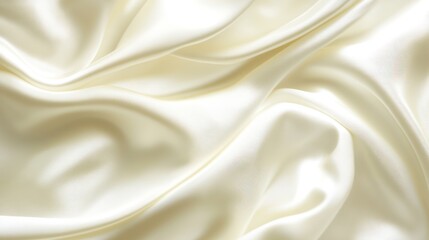 Poster - A smooth, elegant fabric draped in soft folds, showcasing its luxurious texture and sheen.