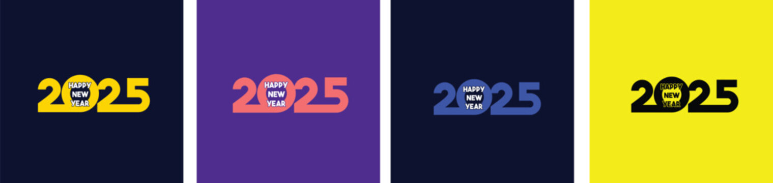 Happy new year 2025 poster design