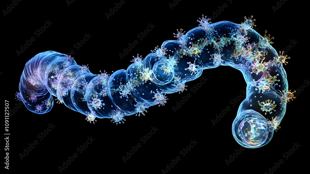 Spirocheten Comprehensive Educational Diagram of a Spirochete: Understanding the ...