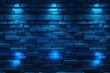 © จิระวัฒน์ มาตะราช - Neon blue light lines arranged in a geometric pattern on a rough brick wall, highlighting the texture --ar 3:2 --v 5.2 Job ID: ee03e95f-60f7-4e5b-ba73-4b15cbfb149c