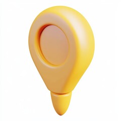 Poster - Location pin icon featuring a hollow center in a sleek, modern design. Isolated on transparent background, png.