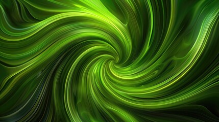 Green Swirl Background. Abstract Lime Green Swirling Wallpaper Design