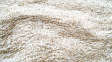 Aufkleber - Natural linen fabric texture in soft beige color, showcasing detailed weave pattern. material appears lightweight and breathable, ideal for various textile applications