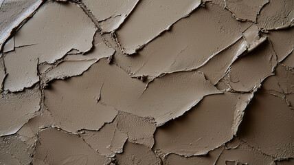 Aufkleber - textured surface of cracked clay in earthy tones, showcasing natural patterns and rugged beauty. image captures intricate details and organic shapes of clay
