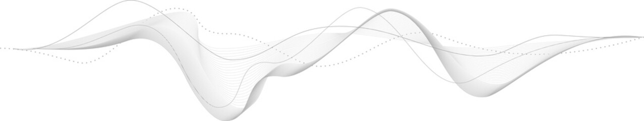 Poster - gray wave curved lines. design element for presentations, covers, screensavers, web design. technolo