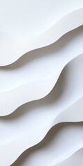 Poster - The image is a white and gray photo of a wave. The wave is made up of many small lines, giving it a textured and layered appearance. The photo is a close-up of the wave