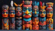 © TatChong - Northwest Coast Native Totem Poles Art