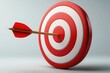 © Subatheesan - Arrow hitting the center of a red target, business concept, focus and precision