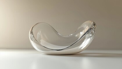 Poster - 3d Rendering Of Curved Glass With Dispersion Effects - Innovative Digital Technology Showcasing Exquisite Detail And Realism. Perfect For Visualizations.