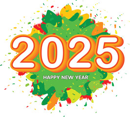 Fototapete - 2025 design element idea with creative unique simple modern concept high resolution vector logo