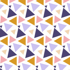 Aufkleber - Modern abstract geometric pattern triangle poster banner background. Vector illustration template design