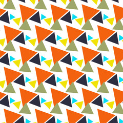 Aufkleber - Modern abstract geometric pattern triangle poster banner background. Vector illustration template design