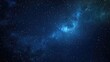 © VirtualVista - Vibrant night sky featuring the Milky Way galaxy with countless sparkling stars against a deep blue backdrop