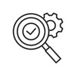 © Bezvershenko - Technical inspection, icon in line design. Technical, inspection, maintenance, quality, control, equipment, testing on white background vector. Technical inspection editable stroke icon