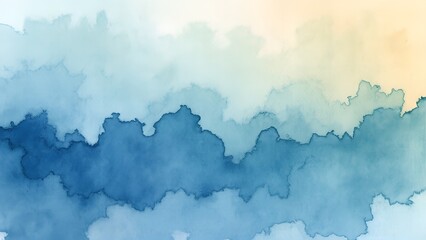 Wall Mural - abstract horizontal watercolor background. hand drawn vector texture. brush stroked painting pastel 