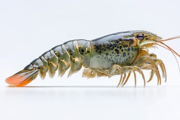 Poster - A small crustacean on a plain background