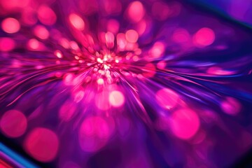 Poster - Close-up shot of a cell phone with a blurred background