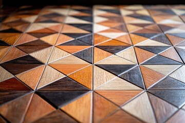 Aufkleber - Close-up view of a colorful tiled floor