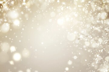 Poster - A winter scene with delicate snowflakes, ideal for adding text or graphics