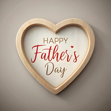 a heart shaped frame with a design of a fathers da