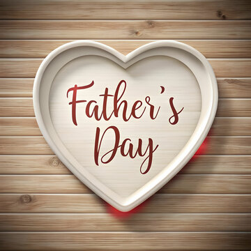 a heart shaped frame with a design of a fathers da