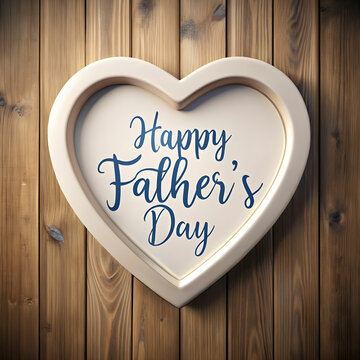 a heart shaped frame with a design of a fathers da