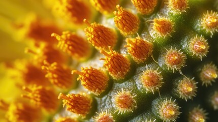 Poster - Detailed shot of a cactus plant's unique features, perfect for use in educational or decorative contexts