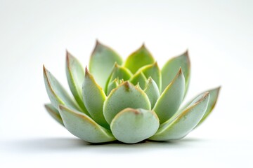 Aufkleber - A close-up shot of a plant on a white surface, great for still life photography or scientific illustrations