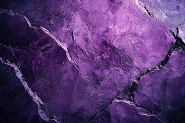 Poster - A detailed view of a purple marble surface with unique veining and texture
