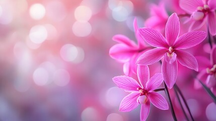 Sticker - A close-up shot of a bundle of pink flowers