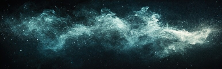 Aufkleber - Stellar Dust Spores Creating a Cosmic Dance Against the Void of Darkness