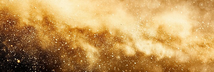 Aufkleber - Dazzling Dust Spores Illuminate a Cosmic Void With Ethereal Brilliance