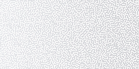 Poster - Abstract Reaction-diffusion or Turing pattern natural texture in coral grey and white colour scheme. Linear design with biological shapes. Organic lines in memphis. abstract turing organic wallpape