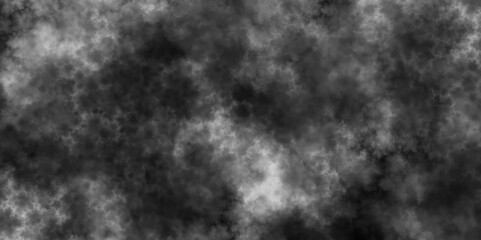 Wall Mural - black and grey dramatic smoke brush effect smoke swirls misty fog isolated, background. Gray night painted paper textured canvas for design watercolor scraped vector. Abstract grey storm cloud texture
