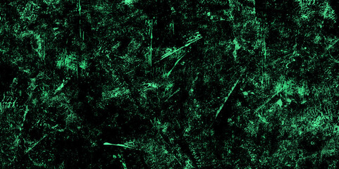 Wall Mural - Dark grunge green concrete . Grungy green canvas background or texture. Dark green vintage paper textured aquarelle concrete wall beautiful green and dark blue ocean background