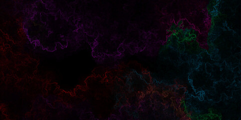 Wall Mural - Aquamarine and pink Abstract Glowing fractal digital art design vector design. Star field background Aquamarine and pink dark red pink, teal and purple nebula universe. Fantastic outer view space