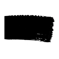 Poster - Distressed brush stroke frame set with ink texture and spray paint effect. Box shape for text background with rough edges. Flat vector illustration isolated