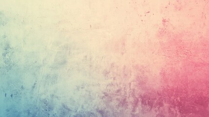 Poster - Gradient pastel colors blend seamlessly on a concrete wall, creating a visually appealing textured background with subtle imperfections and grunge aesthetics
