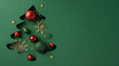 © ActionGP - Christmas theme featuring a tree cutout filled with red and green ornaments, snowflakes, and stars on a green backdrop, symbolizing holiday creativity and joy