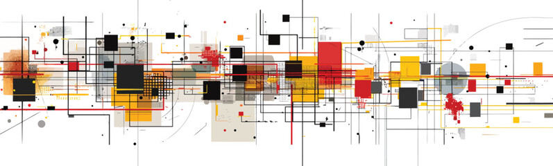 Wall Mural - abstract digital modern technology background futurist isolated illustration