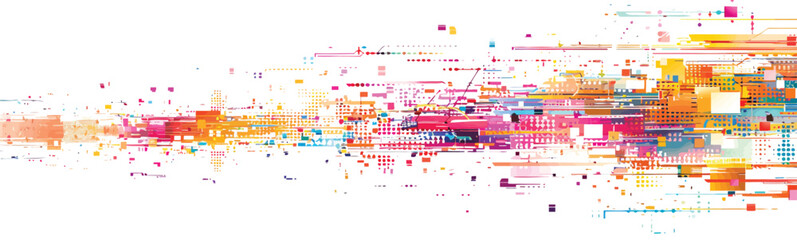 Wall Mural - abstract digital modern technology background futurist isolated illustration