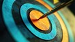 © Giovanni - Target element with concentric circles in vibrant colors showcasing precision and goal-setting focus, symbolizing strategies for business growth and analytical approaches in marketing.