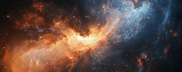 Wall Mural - Time-lapse view of a galaxy rotating slowly, showcasing the dynamic movement of stars and cosmic matter.