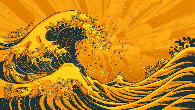 blooming tides petal drift wave garden inked blossoms flowing flora petal streams whispering waves floral currents ink ripple blooms